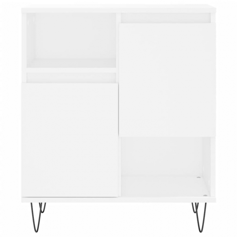 Sideboards 2 Stk. Weiß Holzwerkstoff