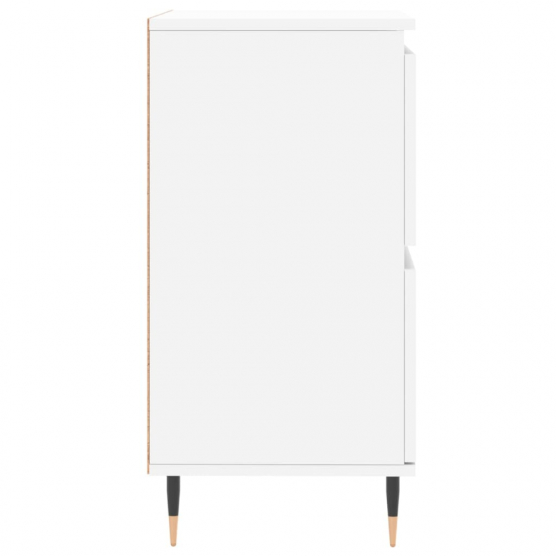 Sideboards 2 Stk. Weiß Holzwerkstoff