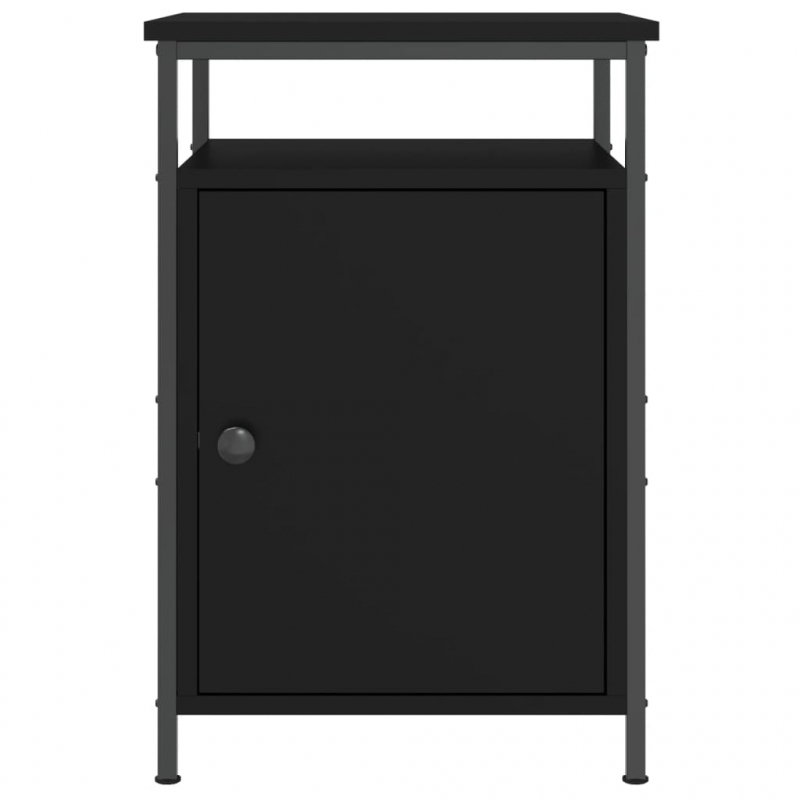 Nachttische 2 Stk. Schwarz 40x42x60 cm Holzwerkstoff