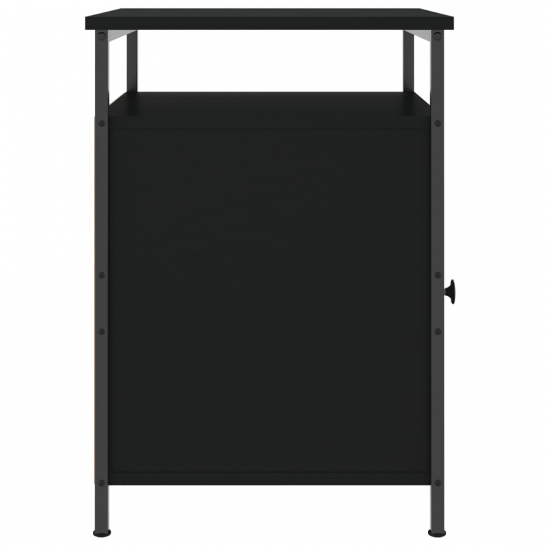 Nachttische 2 Stk. Schwarz 40x42x60 cm Holzwerkstoff