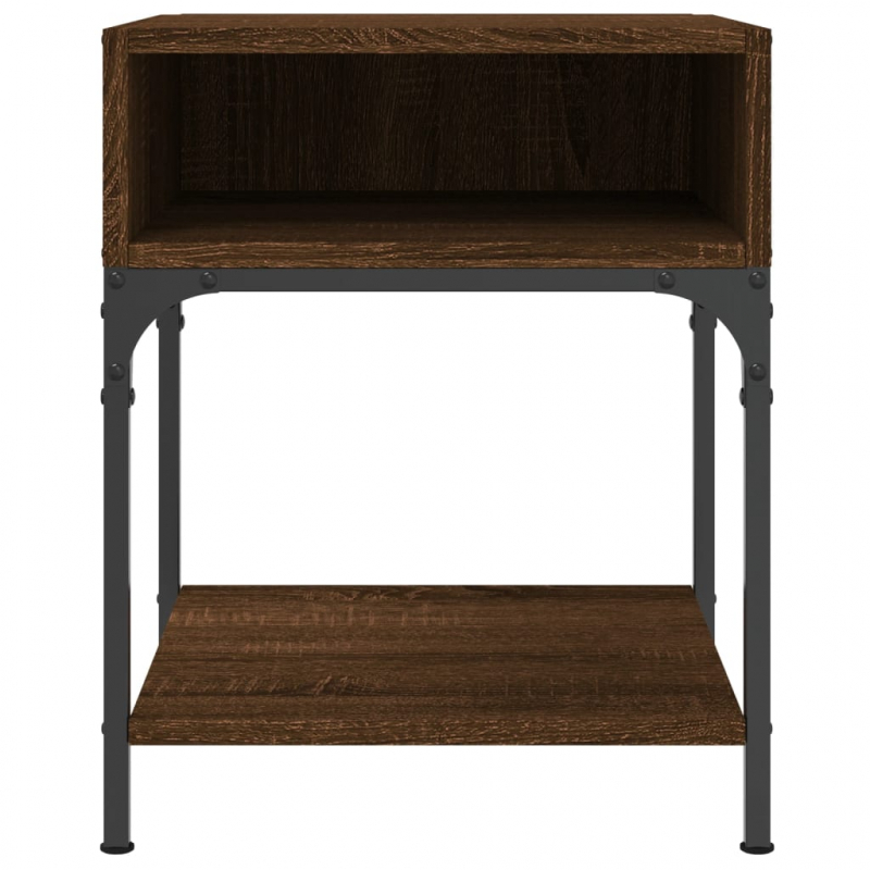 Nachttische 2 Stk. Braun Eichen-Optik 40x41x50 cm Holzwerkstoff