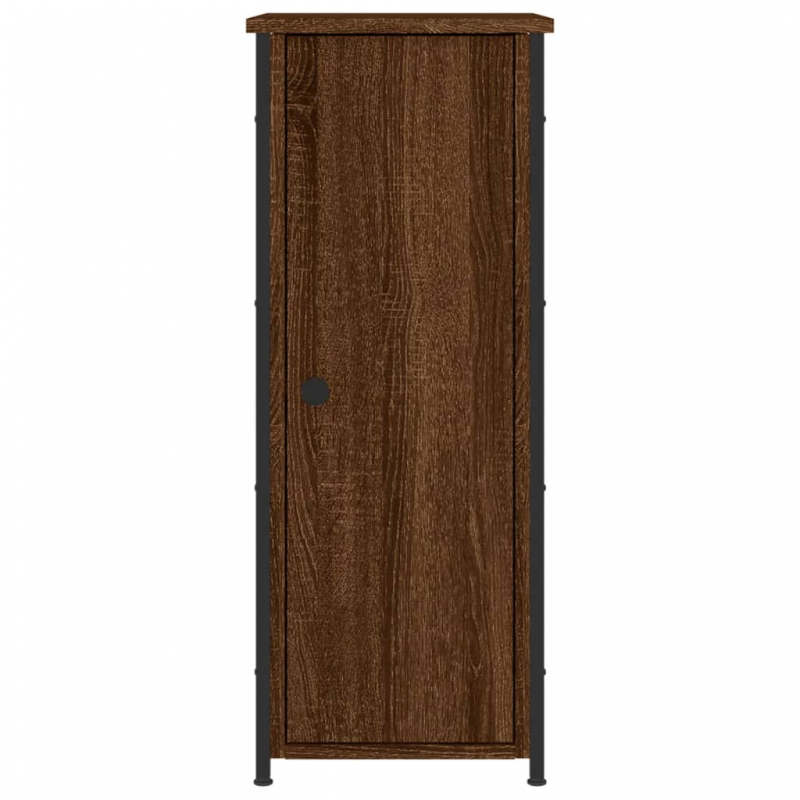 Nachttische 2 Stk. Braun Eichen-Optik 32x42x80 cm Holzwerkstoff