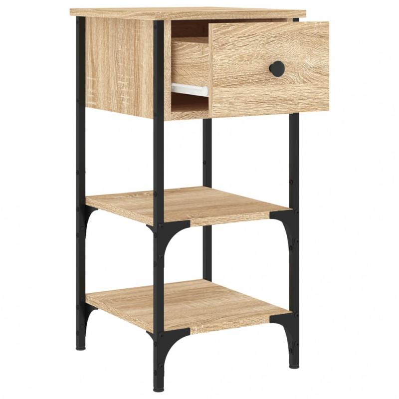 Nachttische 2 Stk. Sonoma-Eiche 34x36x70 cm Holzwerkstoff