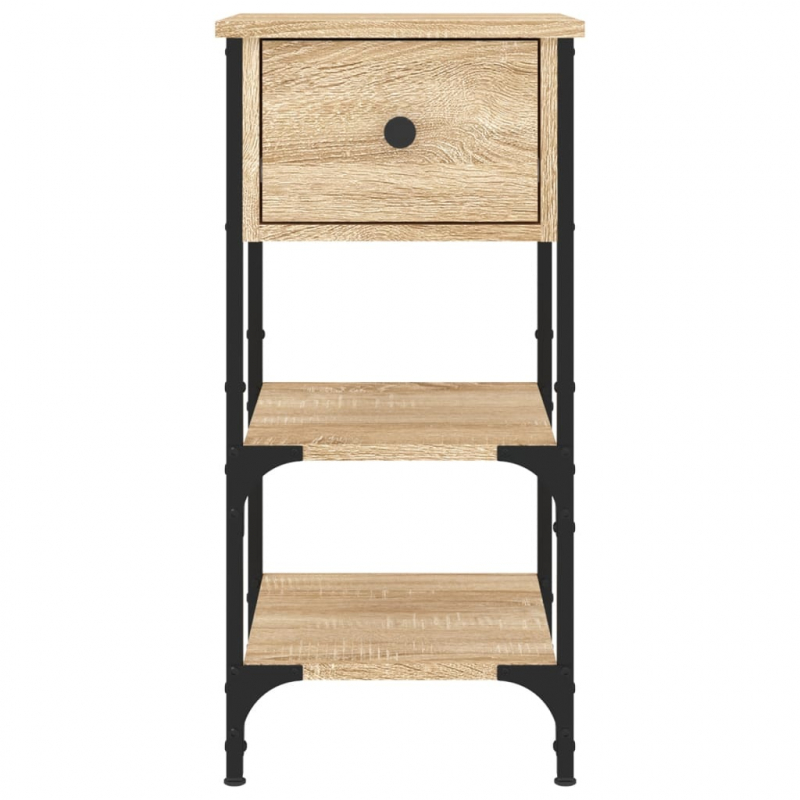 Nachttische 2 Stk. Sonoma-Eiche 34x36x70 cm Holzwerkstoff