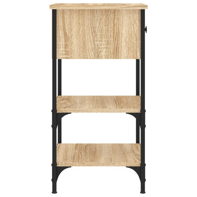 Nachttische 2 Stk. Sonoma-Eiche 34x36x70 cm Holzwerkstoff