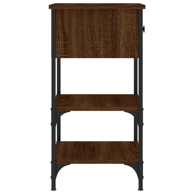 Nachttische 2 Stk. Braun Eichen-Optik 34x36x70 cm Holzwerkstoff