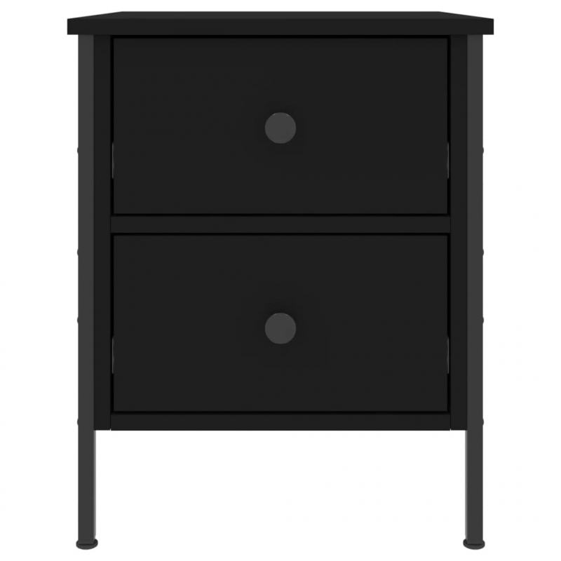 Nachttisch Schwarz 40x42x50 cm Holzwerkstoff