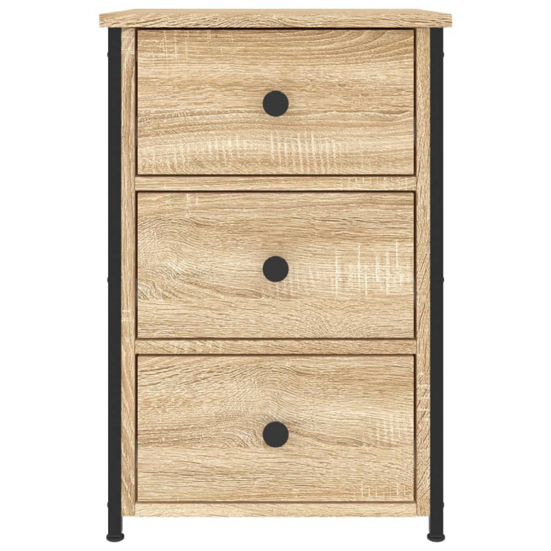 Nachttische 2 Stk. Sonoma-Eiche 40x36x60 cm Holzwerkstoff