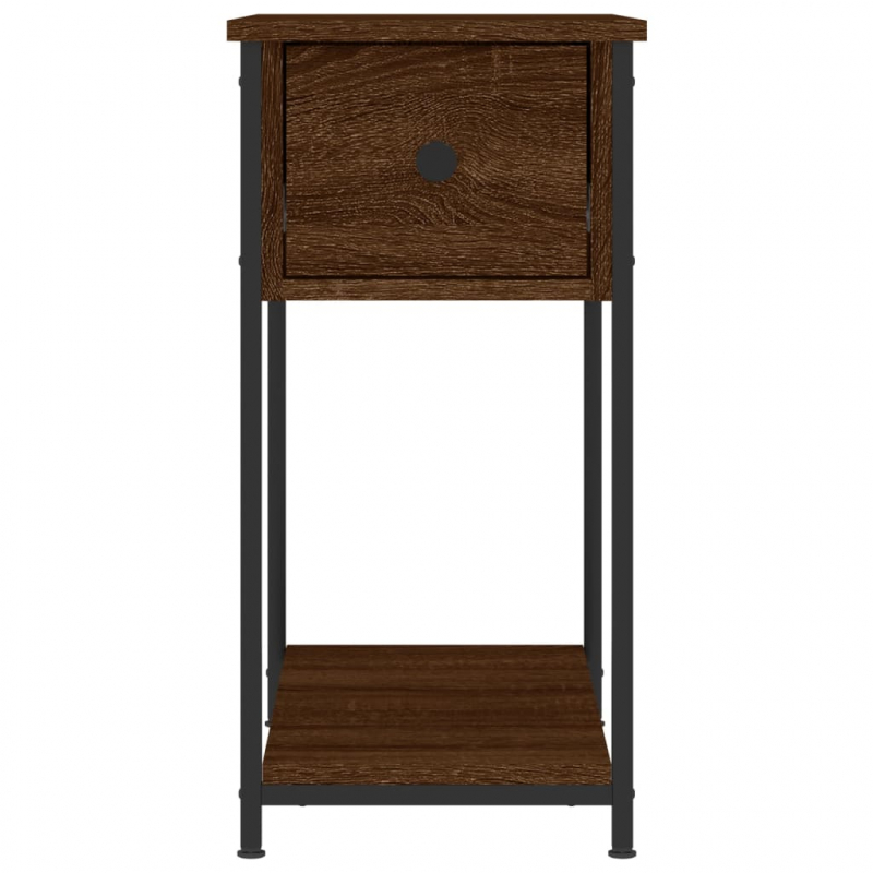 Nachttisch Braun Eichen-Optik 30x60x60 cm Holzwerkstoff
