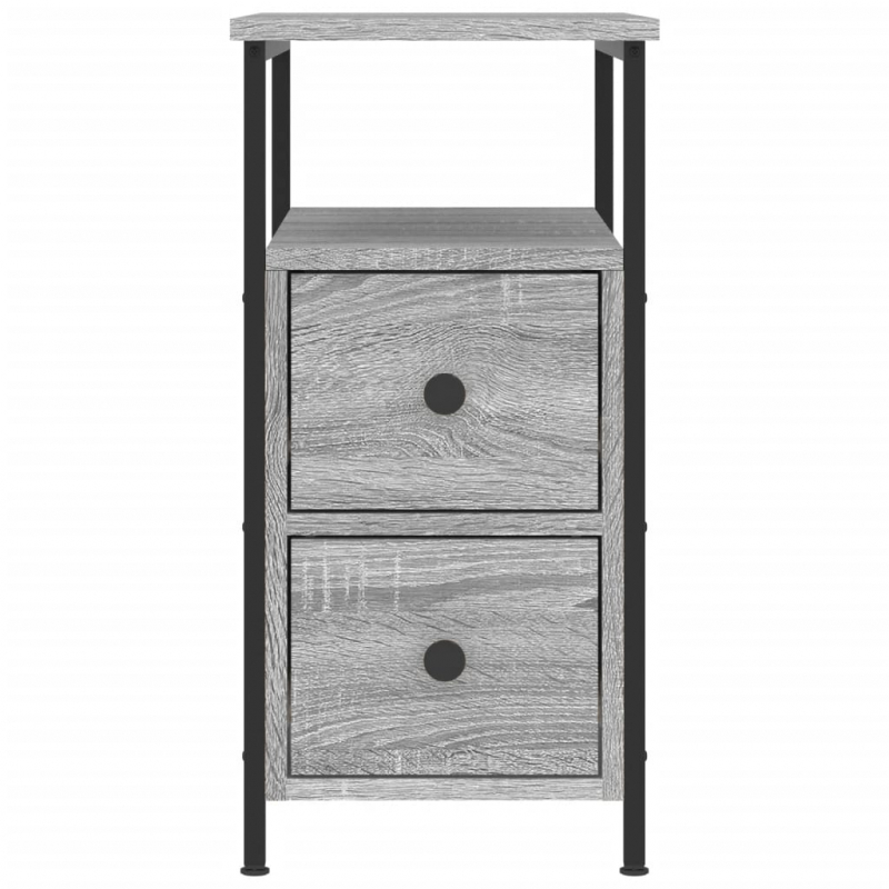 Nachttisch Grau Sonoma-Eiche 30x60x60 cm Holzwerkstoff