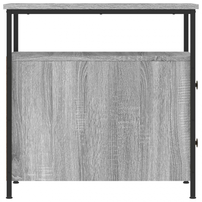 Nachttisch Grau Sonoma-Eiche 30x60x60 cm Holzwerkstoff