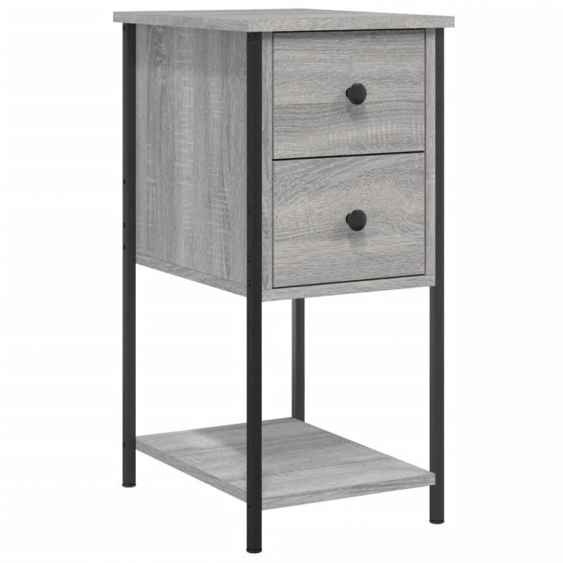 Nachttisch Grau Sonoma 32x42x70 cm Holzwerkstoff