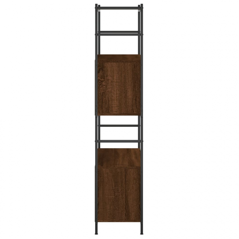 Bücherregal Braun Eichen-Optik 80x30x145,5 cm Holzwerkstoff