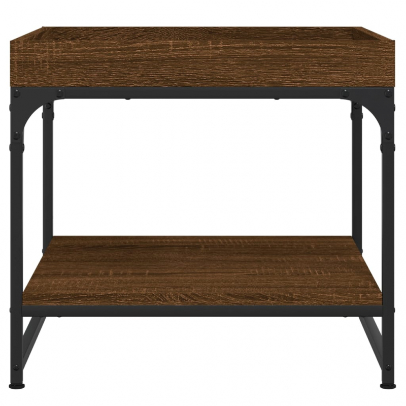 Couchtisch Braun Eichen-Optik 49,5x49,5x45 cm Holzwerkstoff