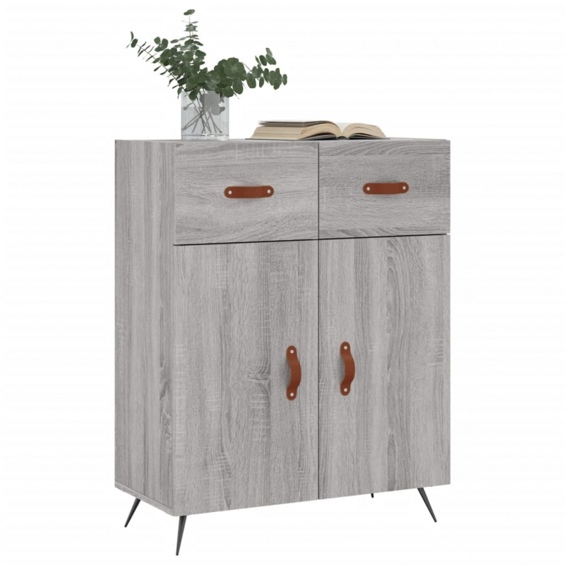 Sideboard Grau Sonoma 69,5x34x90 cm Holzwerkstoff