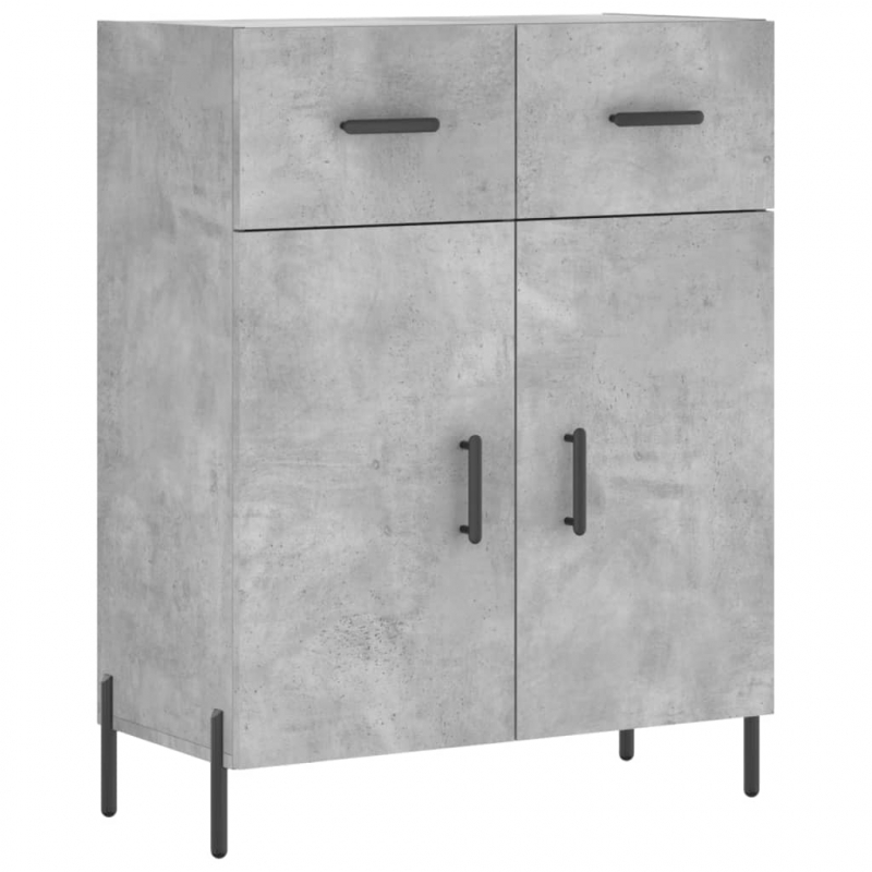 Sideboard Betongrau 69,5x34x90 cm Holzwerkstoff