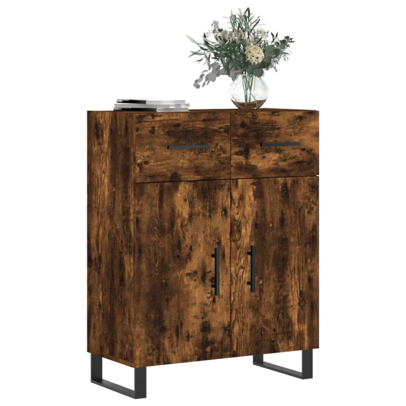 Sideboard Räuchereiche 69,5x34x90 cm Holzwerkstoff