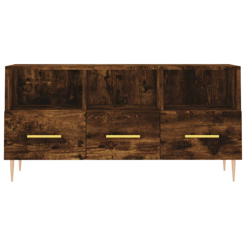 TV-Schrank Räuchereiche 102x36x50 cm Holzwerkstoff