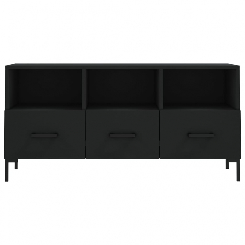 TV-Schrank Schwarz 102x36x50 cm Holzwerkstoff