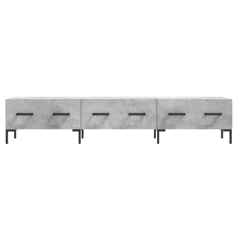 TV-Schrank Betongrau 150x36x30 cm Holzwerkstoff