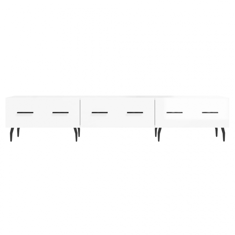 TV-Schrank Hochglanz-Weiß 150x36x30 cm Holzwerkstoff