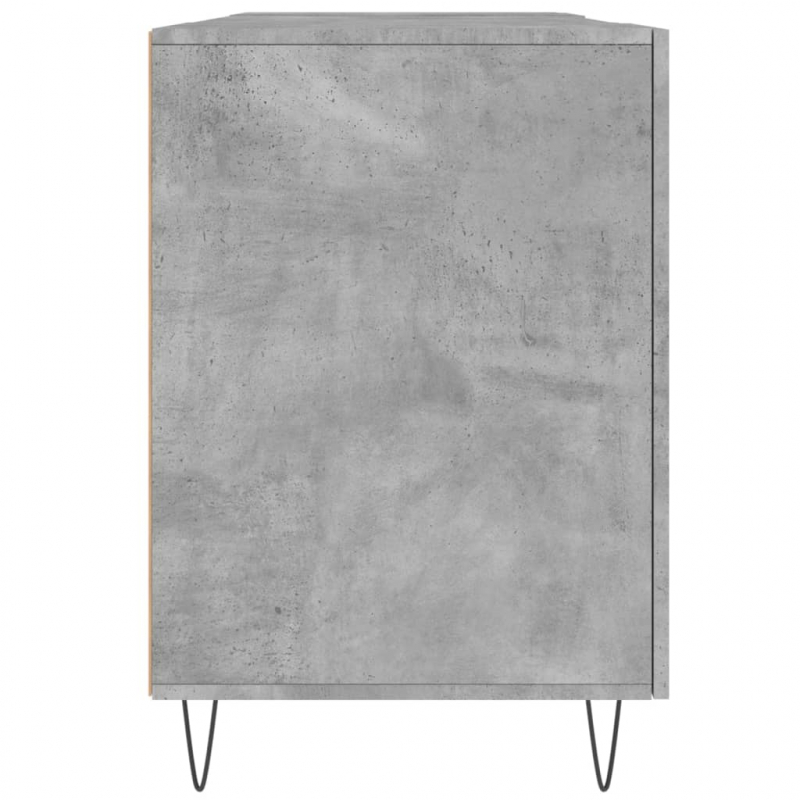 Schreibtisch Betongrau 140x50x75 cm Holzwerkstoff