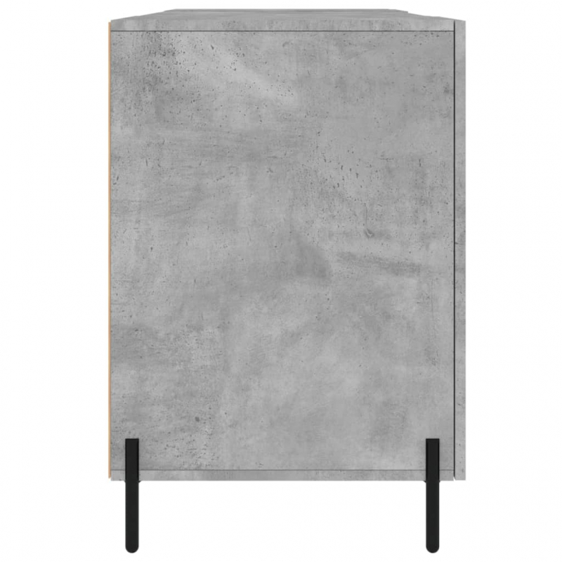 Schreibtisch Betongrau 140x50x75 cm Holzwerkstoff