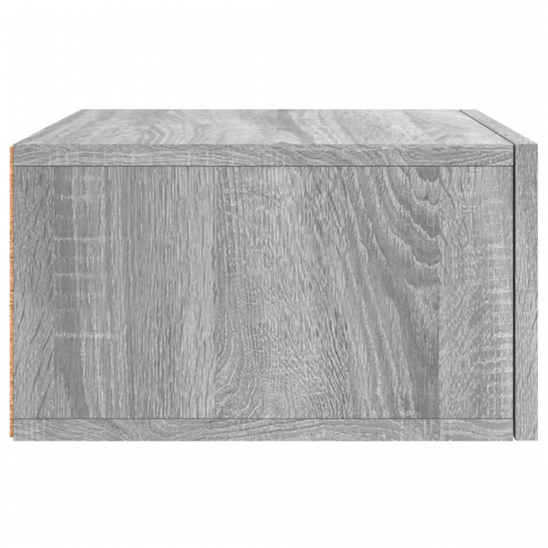 Wand-Nachttische 2 Stk. Grau Sonoma 35x35x20 cm