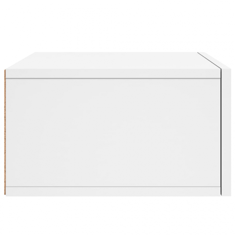 Wand-Nachttisch Weiß 35x35x20 cm