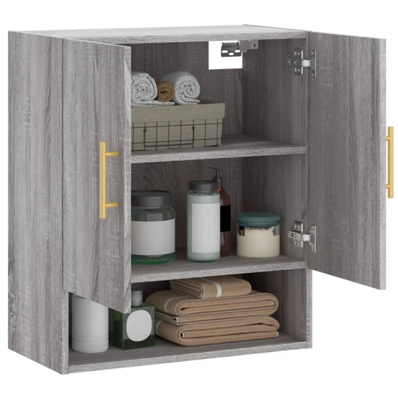 Wandschrank Grau Sonoma 60x31x70 cm Holzwerkstoff