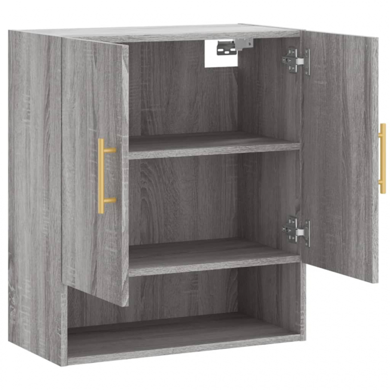 Wandschrank Grau Sonoma 60x31x70 cm Holzwerkstoff