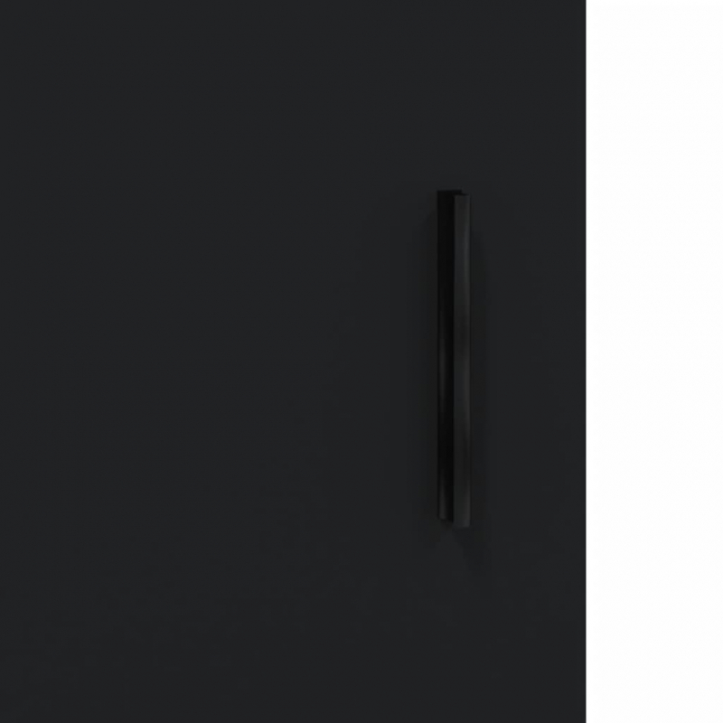 Wandschrank Schwarz 60x31x70 cm Holzwerkstoff