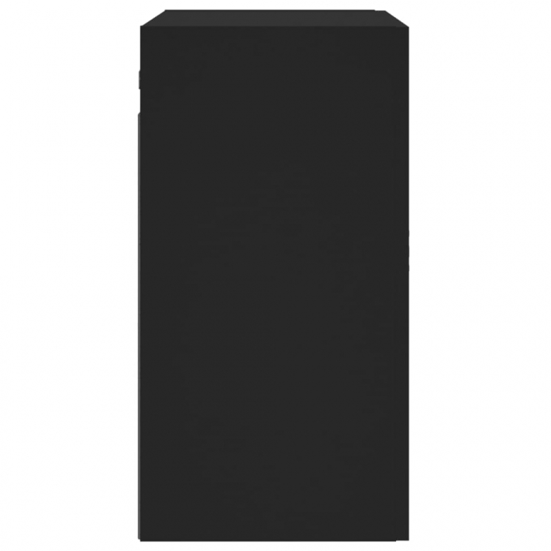 Wandschrank Schwarz 60x31x60 cm Holzwerkstoff