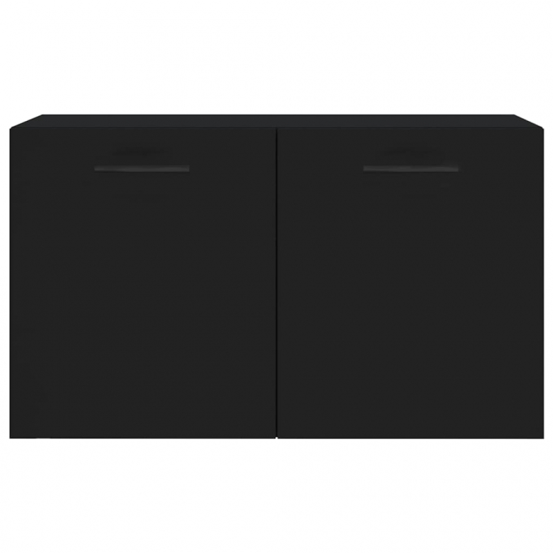 Wandschrank Schwarz 60x36,5x35 cm Holzwerkstoff