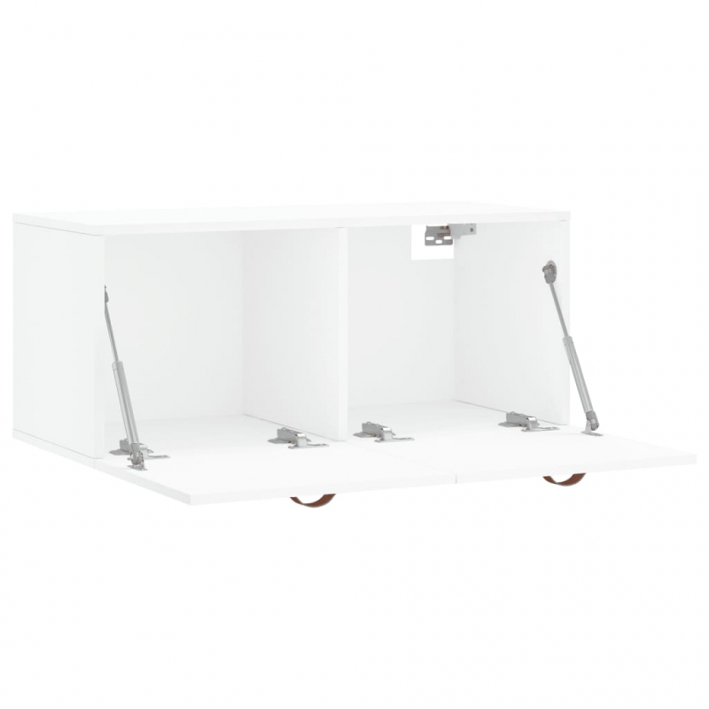 Wandschrank Weiß 80x36,5x35 cm Holzwerkstoff