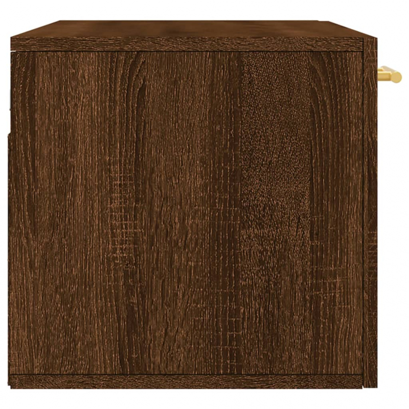 Wandschrank Braun Eichen-Optik 80x36,5x35 cm Holzwerkstoff