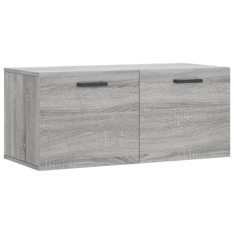 Wandschrank Grau Sonoma 80x36,5x35 cm Holzwerkstoff