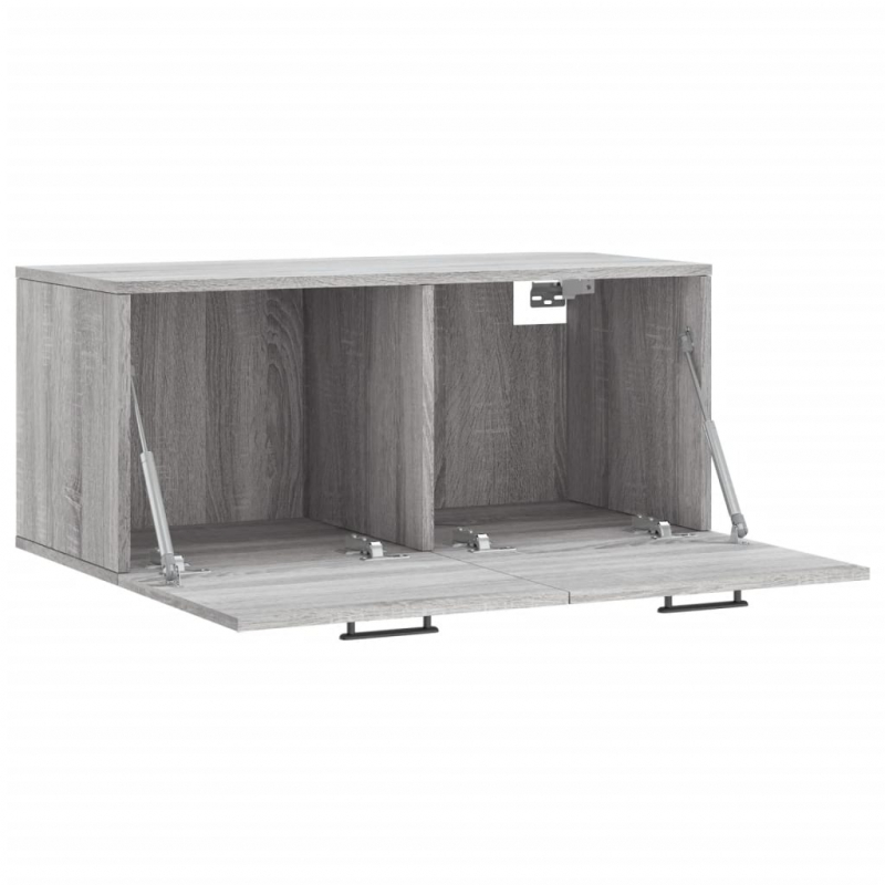 Wandschrank Grau Sonoma 80x36,5x35 cm Holzwerkstoff