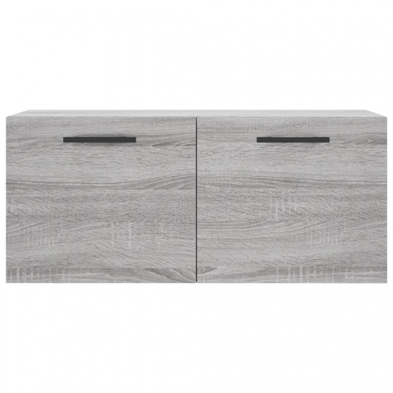 Wandschrank Grau Sonoma 80x36,5x35 cm Holzwerkstoff