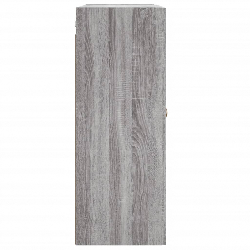 Wandschrank Grau Sonoma 69,5x34x90 cm Holzwerkstoff