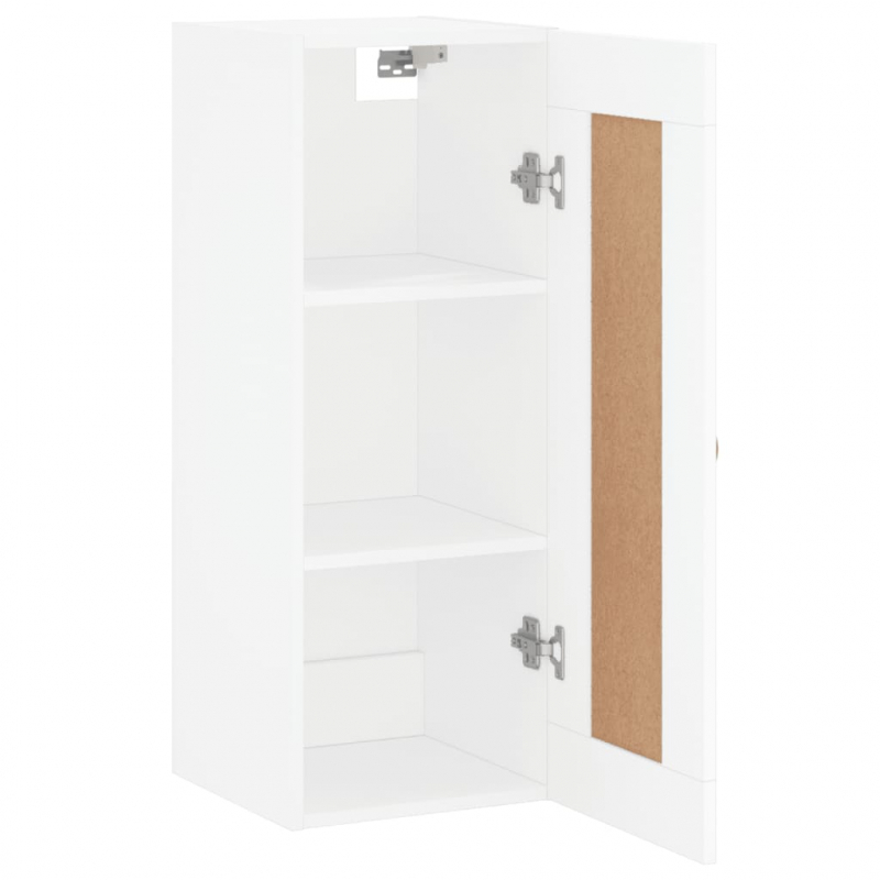 Wandschrank Weiß 34,5x34x90 cm Holzwerkstoff