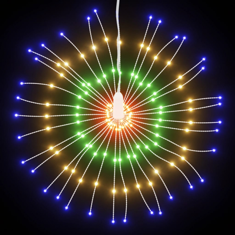 Weihnachtsbeleuchtungen Feuerwerk 8 Stk. 140 LEDs Mehrfarbig