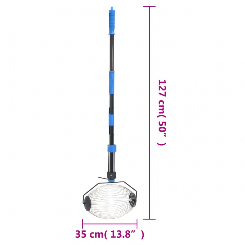 Rollsammler Blau 127 cm Stahl