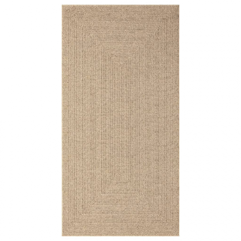 Teppich ZIZUR 80x150 cm Jute-Optik Indoor und Outdoor