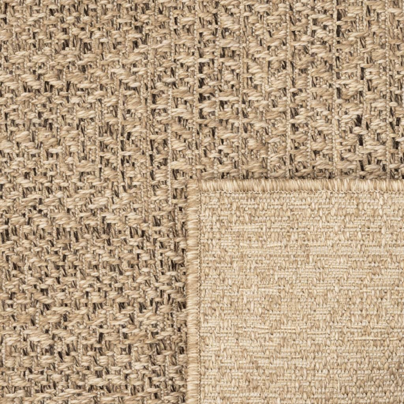 Teppich ZIZUR 80x150 cm Jute-Optik Indoor und Outdoor