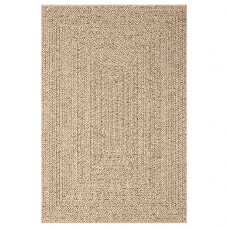 Teppich ZIZUR 120x170 cm Jute-Optik Indoor und Outdoor