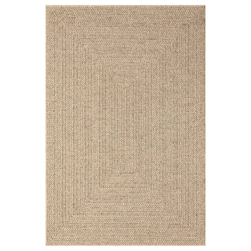 Teppich ZIZUR 140x200 cm Jute-Optik Indoor und Outdoor