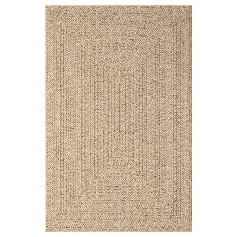 Teppich ZIZUR 200x290 cm Jute-Optik Indoor und Outdoor