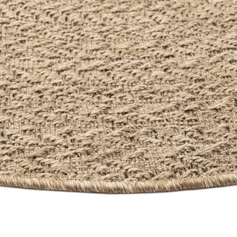 Teppich ZIZUR 120 cm Jute-Optik Indoor und Outdoor