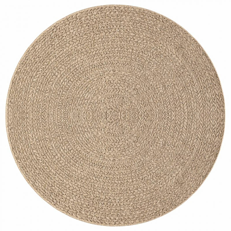 Teppich ZIZUR 160 cm Jute-Optik Indoor und Outdoor